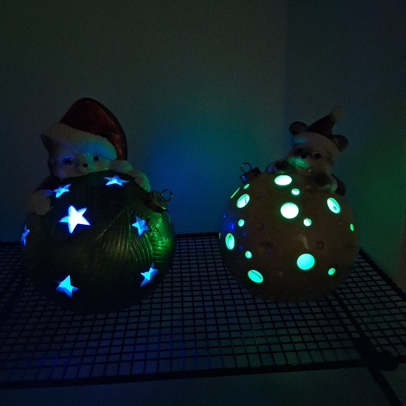 Home Reflections Light Up Christmas Cat And Mouse Set Of 2